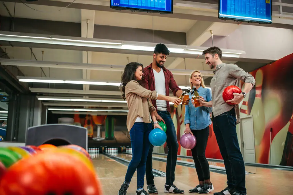 Bowling is their favorite weekend activity